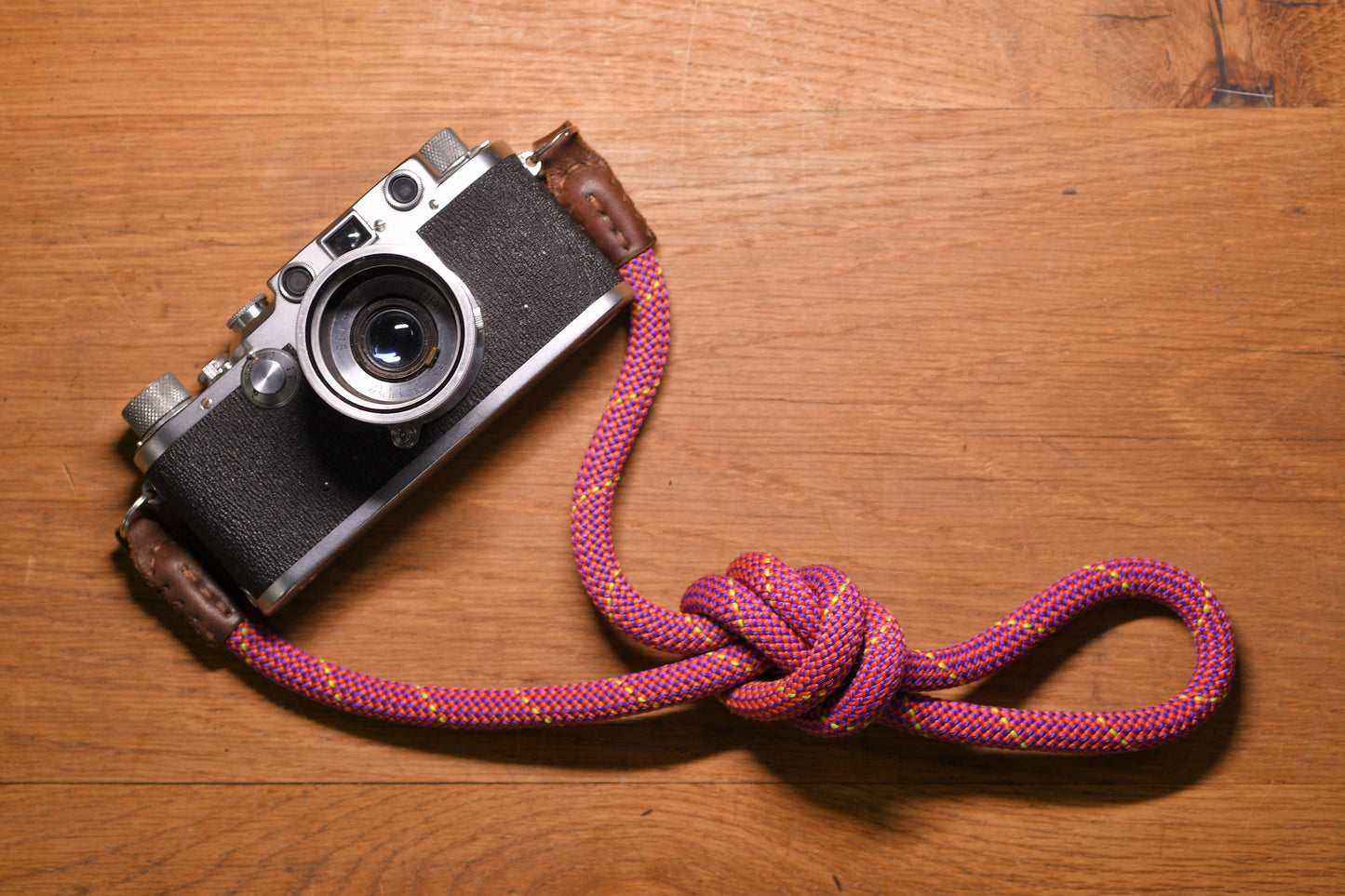 Climbing Rope Camera Strap - Maroon