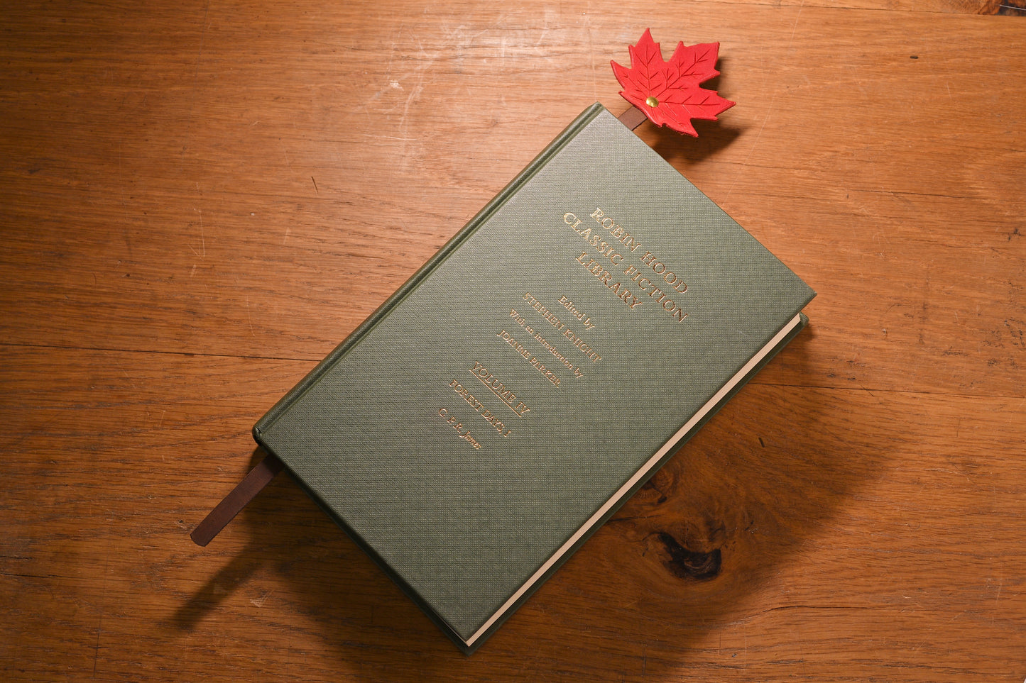 Maple Bookmark - Red