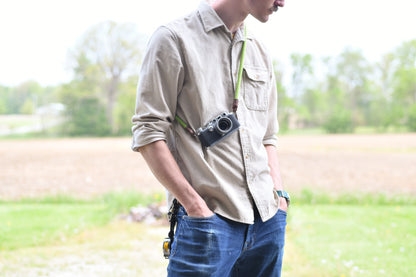 Climbing Rope Camera Strap - Bright Green