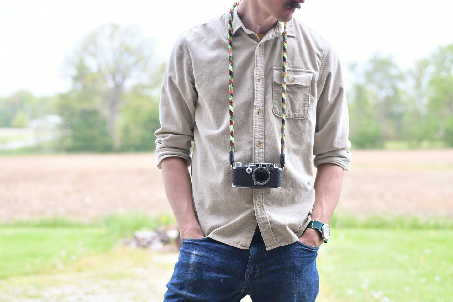 Climbing Rope Camera Strap - Rasta