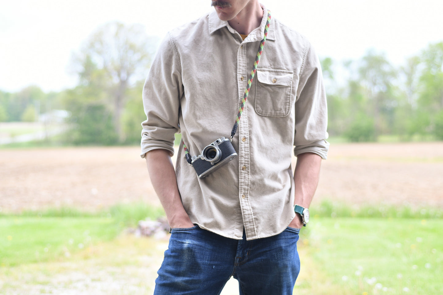 Climbing Rope Camera Strap - Rasta