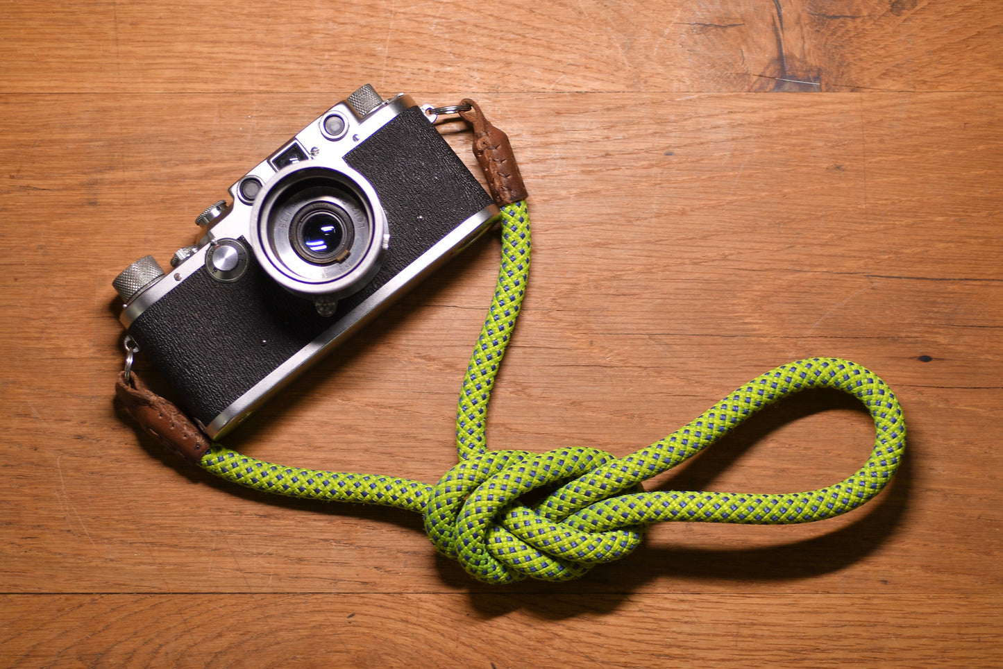 Climbing Rope Camera Strap - Bright Green