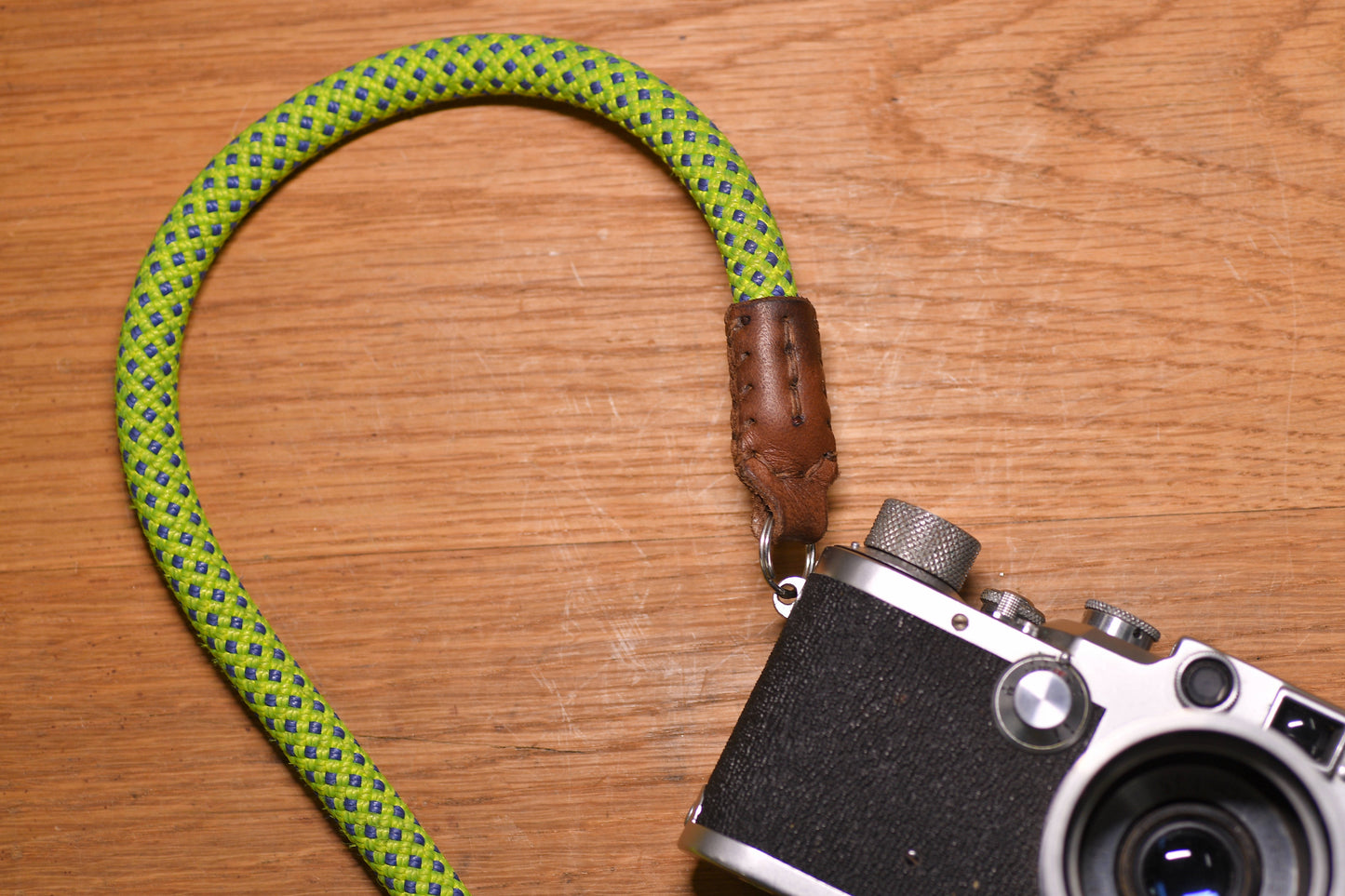 Climbing Rope Camera Strap - Bright Green