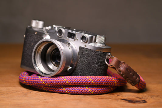Climbing Rope Camera Strap - Maroon