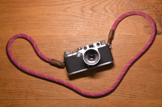 Climbing Rope Camera Strap - Maroon