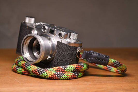 Climbing Rope Camera Strap - Rasta