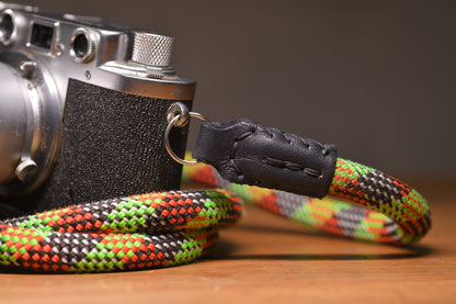 Climbing Rope Camera Strap - Rasta