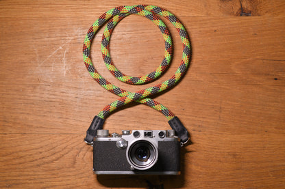 Climbing Rope Camera Strap - Rasta