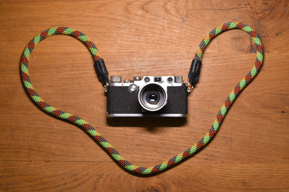 Climbing Rope Camera Strap - Rasta
