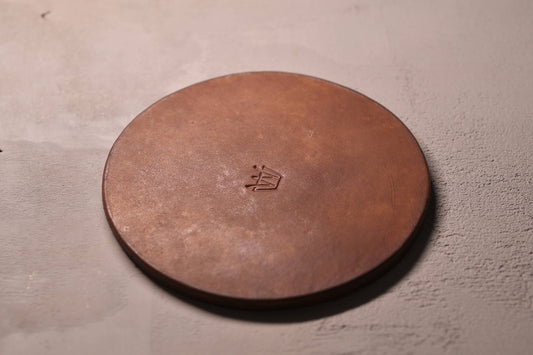 Leather Coaster - Brown