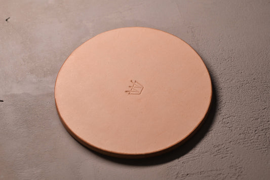 Leather Coaster - Natural