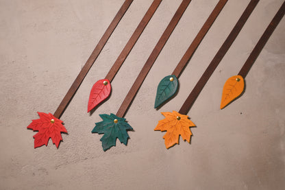 Maple Bookmark - Red