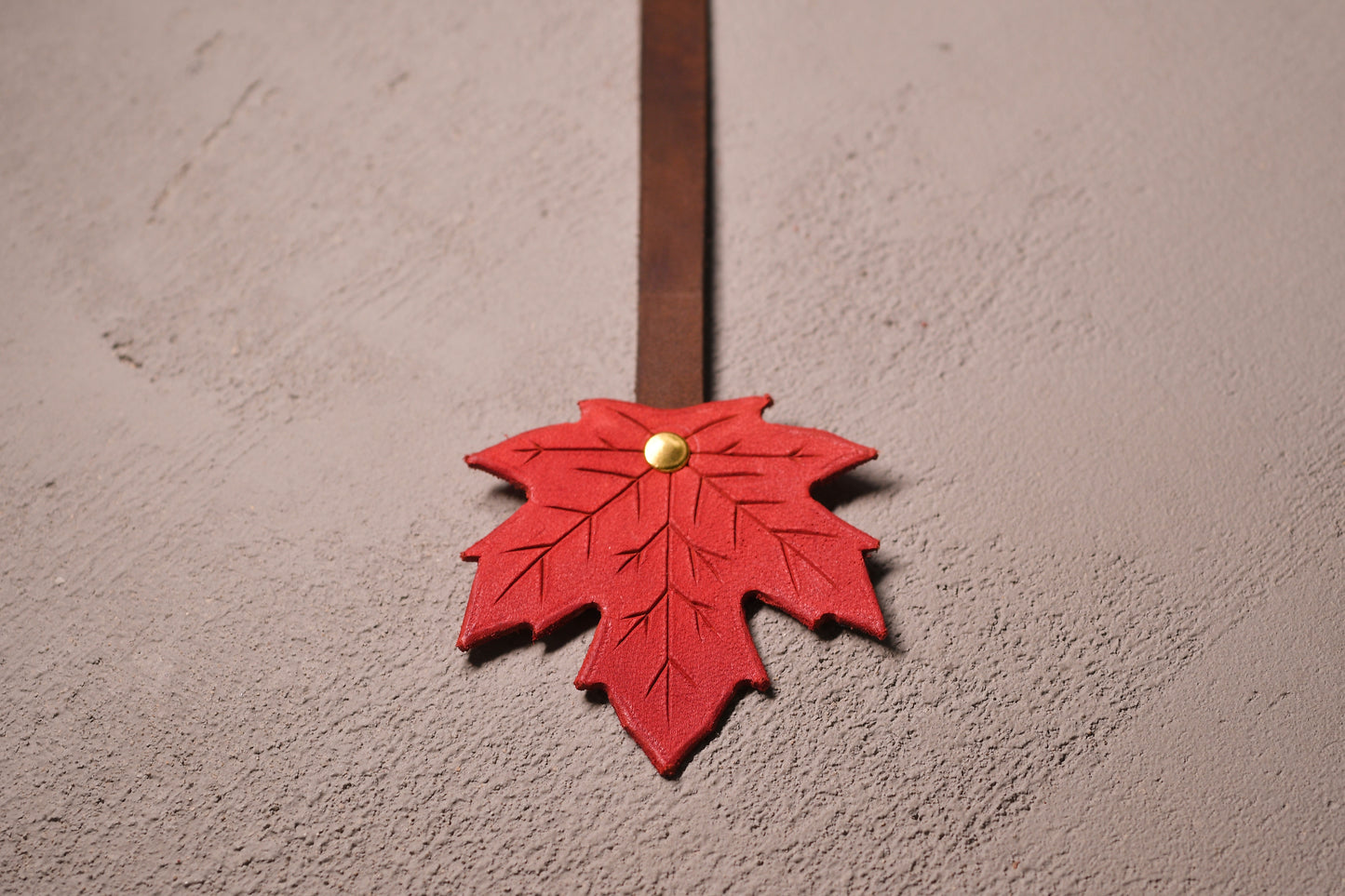 Maple Bookmark - Red