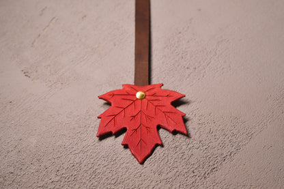 Maple Bookmark - Red