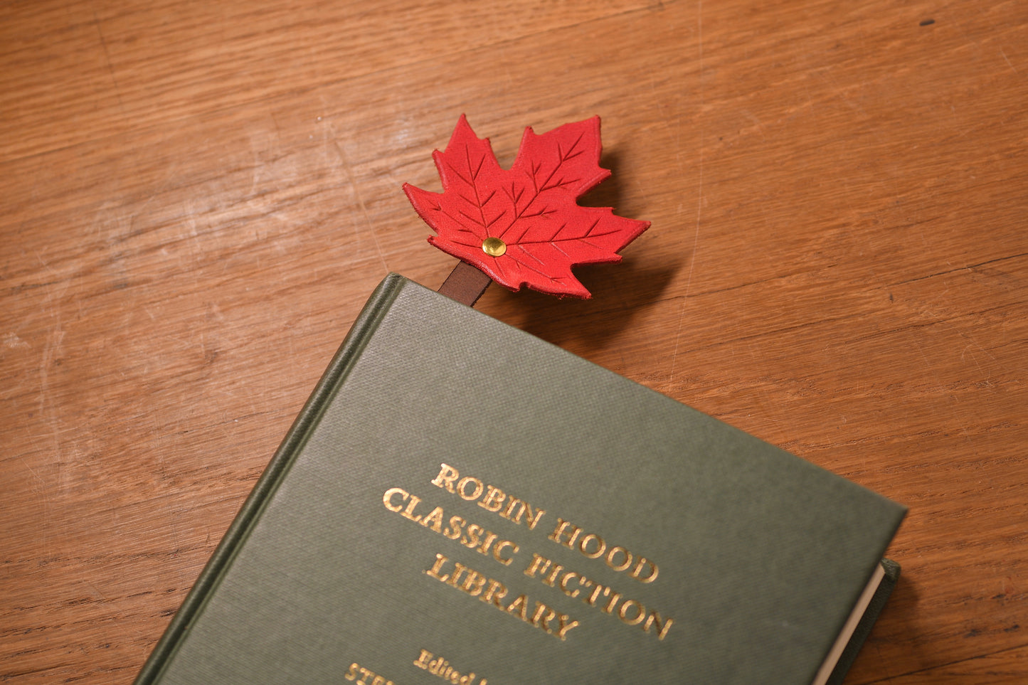 Maple Bookmark - Red