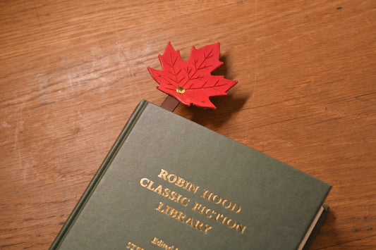 Maple Bookmark - Red