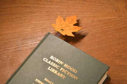 Maple Bookmark - Gold